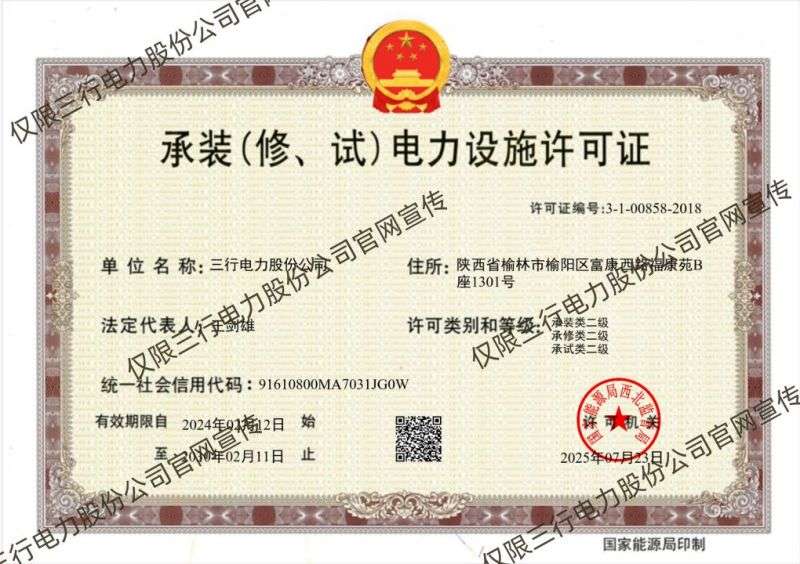 电力设施承装修试二级